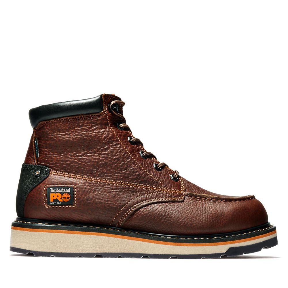 Botas de Trabajo Timberland Hombre Pro® Gridworks 6\" Soft Toe Marrones/Negras - Chile QMG-257318